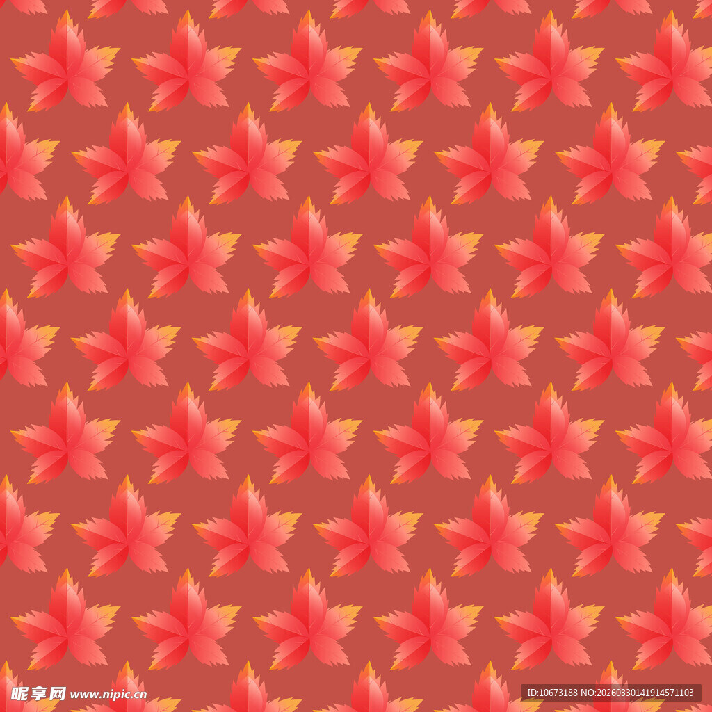 卡通叶子图案背景