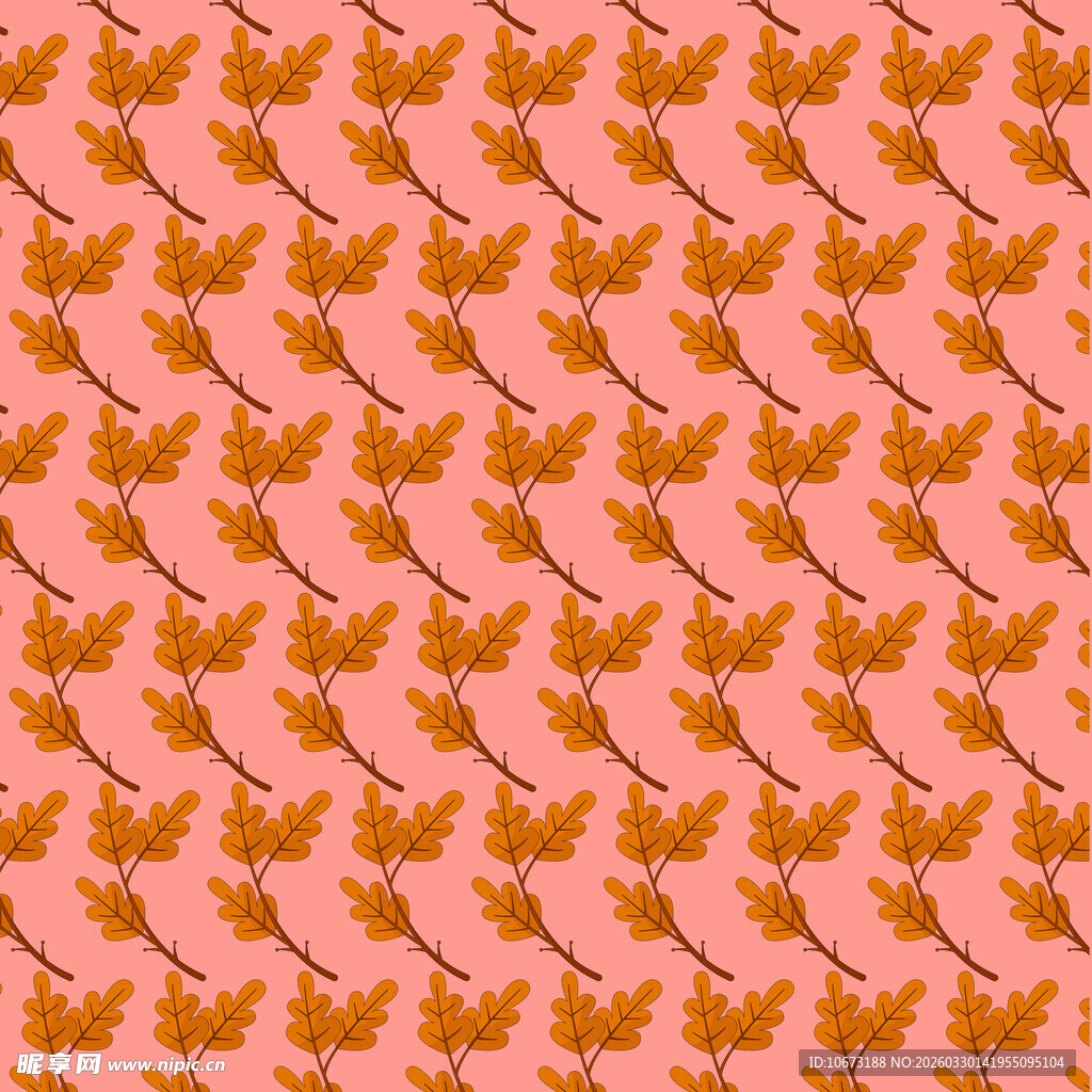 卡通叶子图案背景