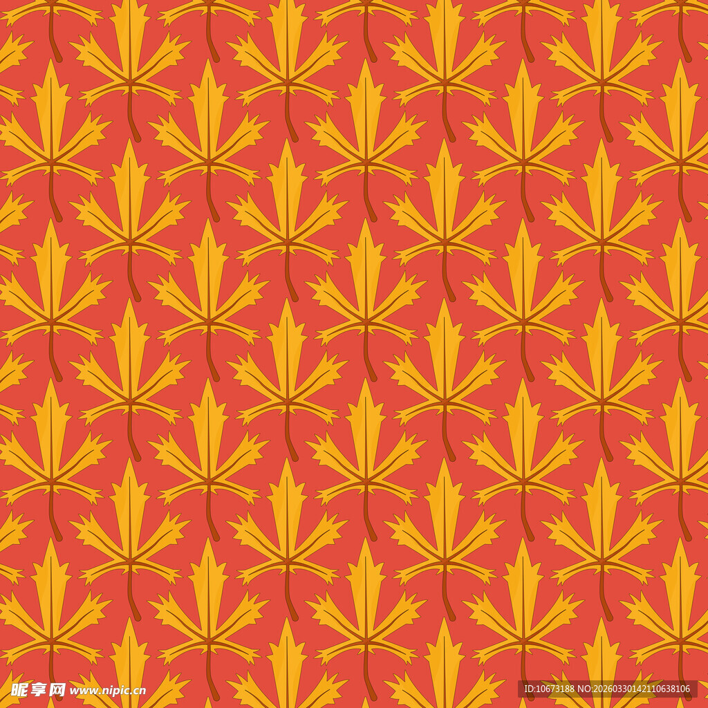 卡通叶子图案背景