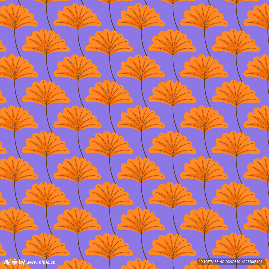 卡通叶子图案背景