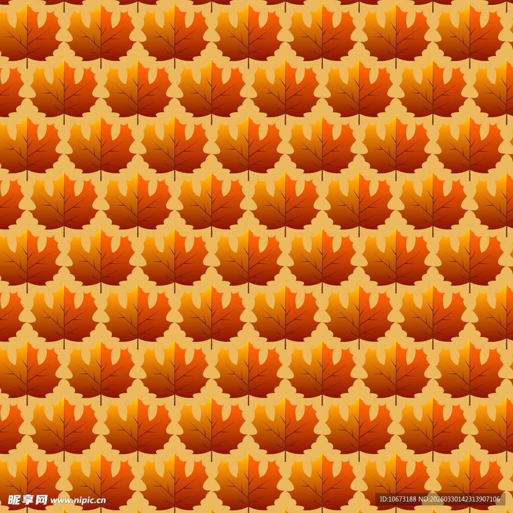 卡通叶子图案背景