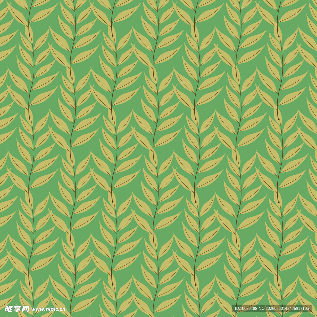 卡通叶子图案背景