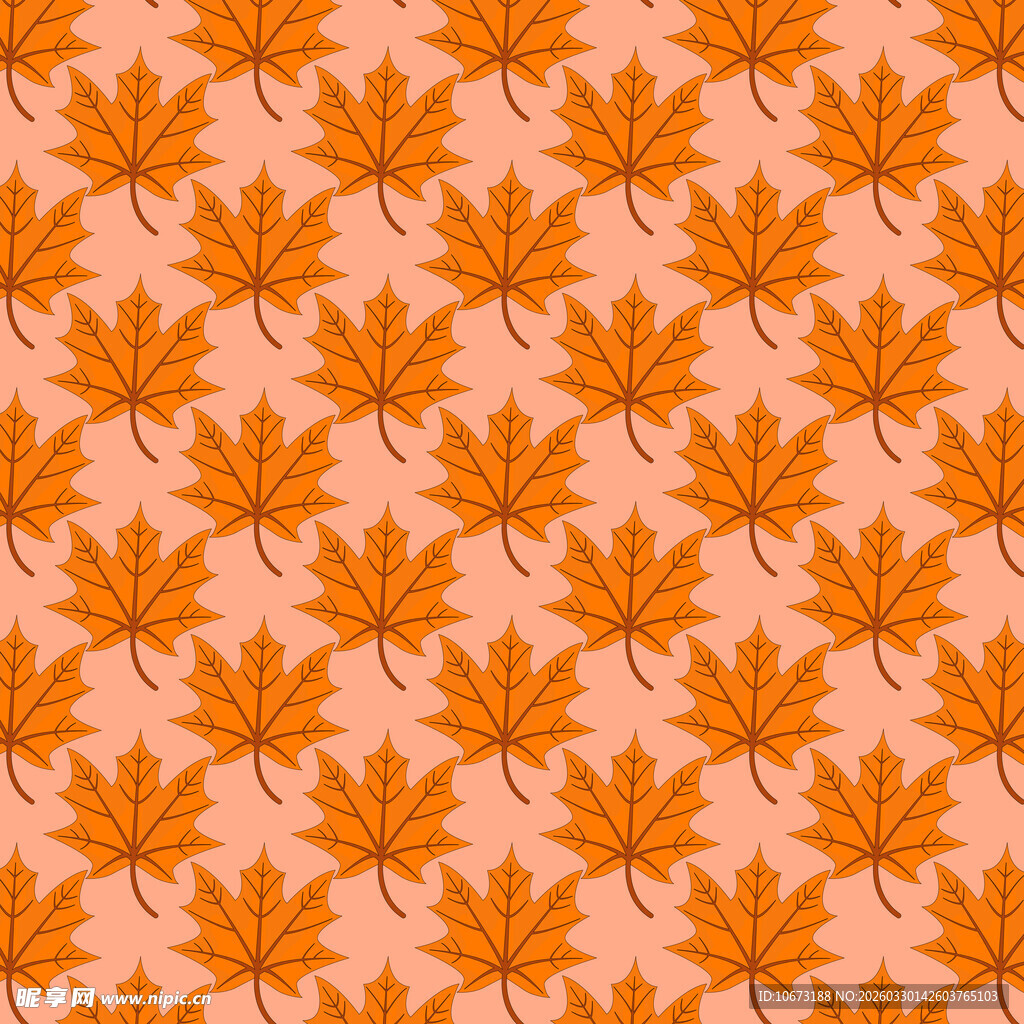 卡通叶子图案背景