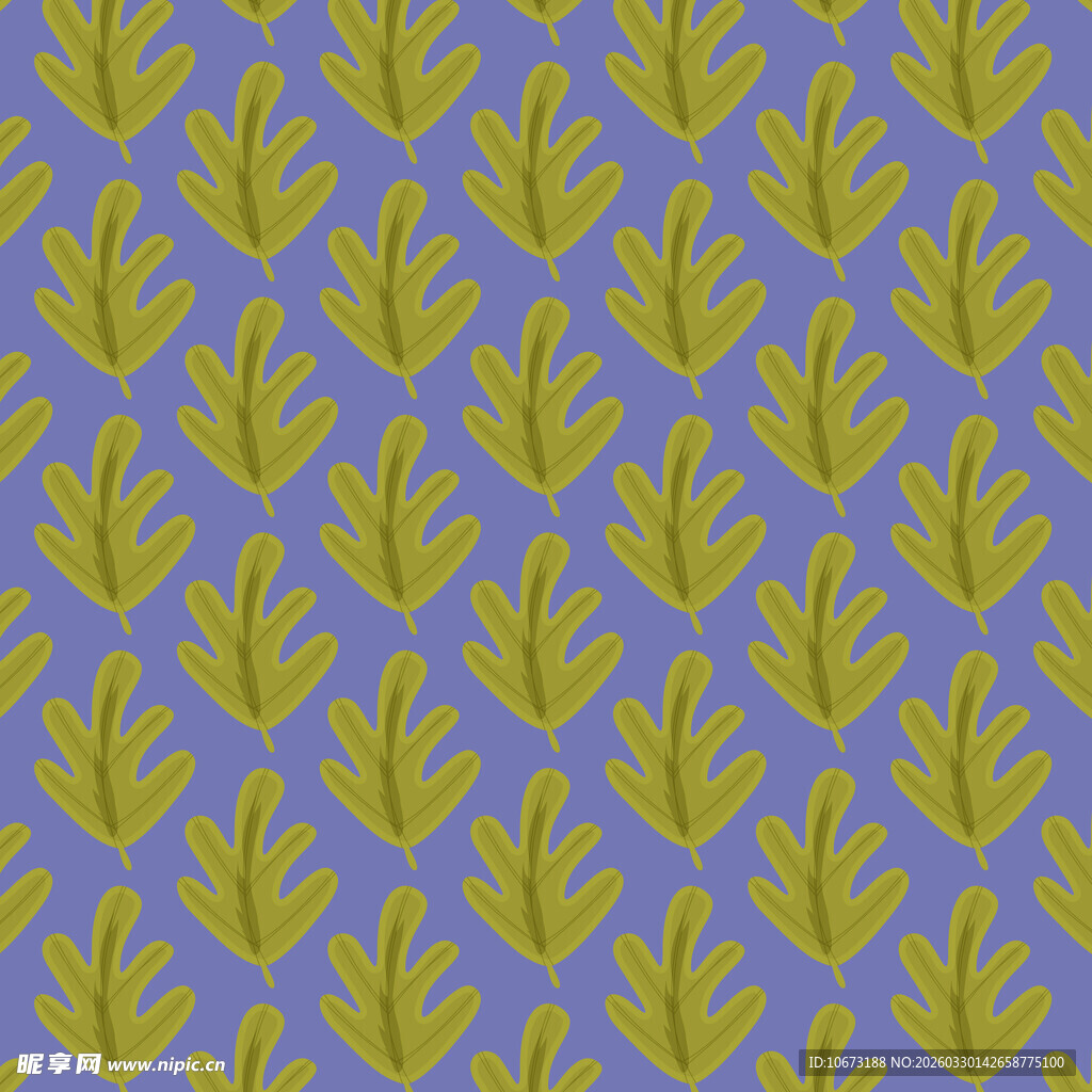 卡通叶子图案背景