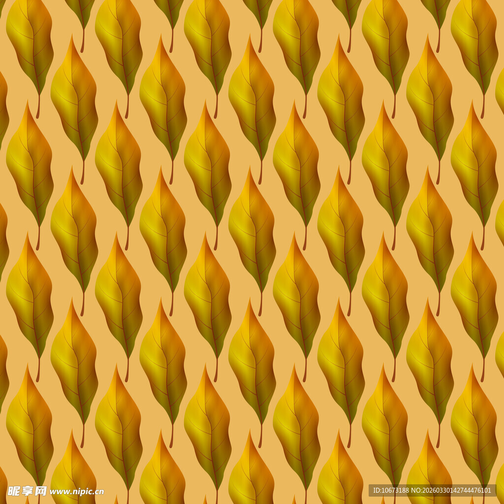 卡通叶子图案背景