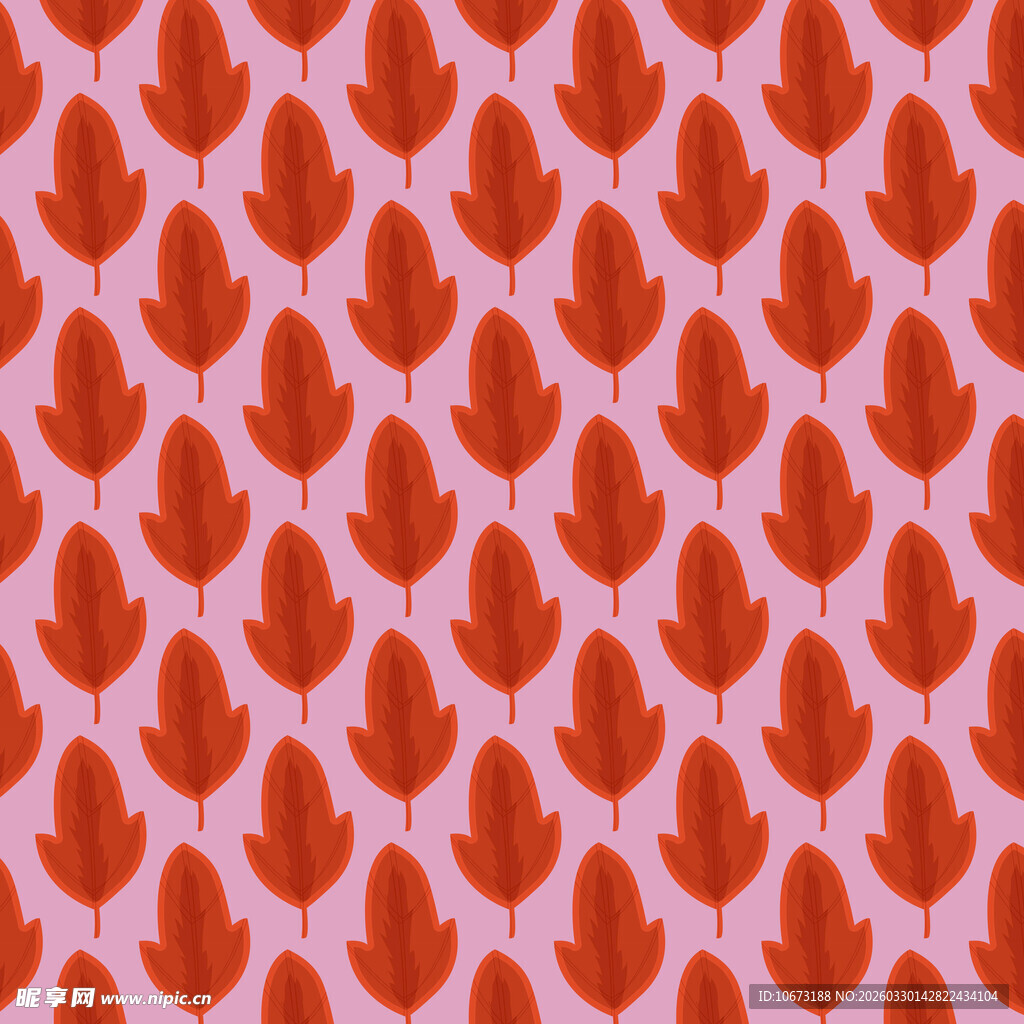 卡通叶子图案背景