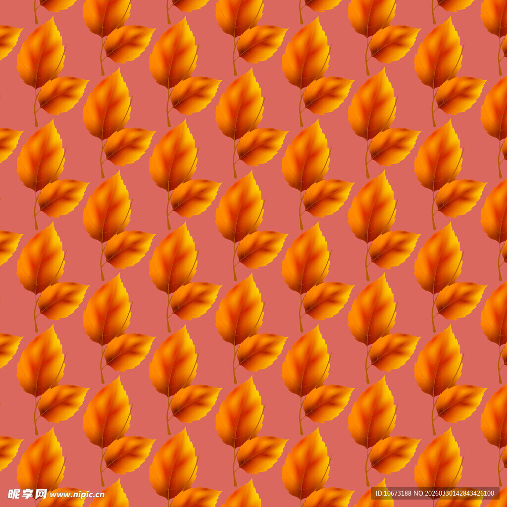 卡通叶子图案背景