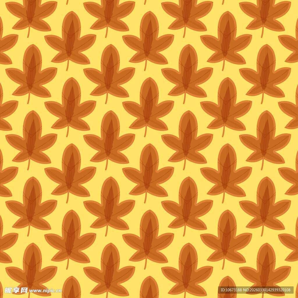 卡通叶子图案背景