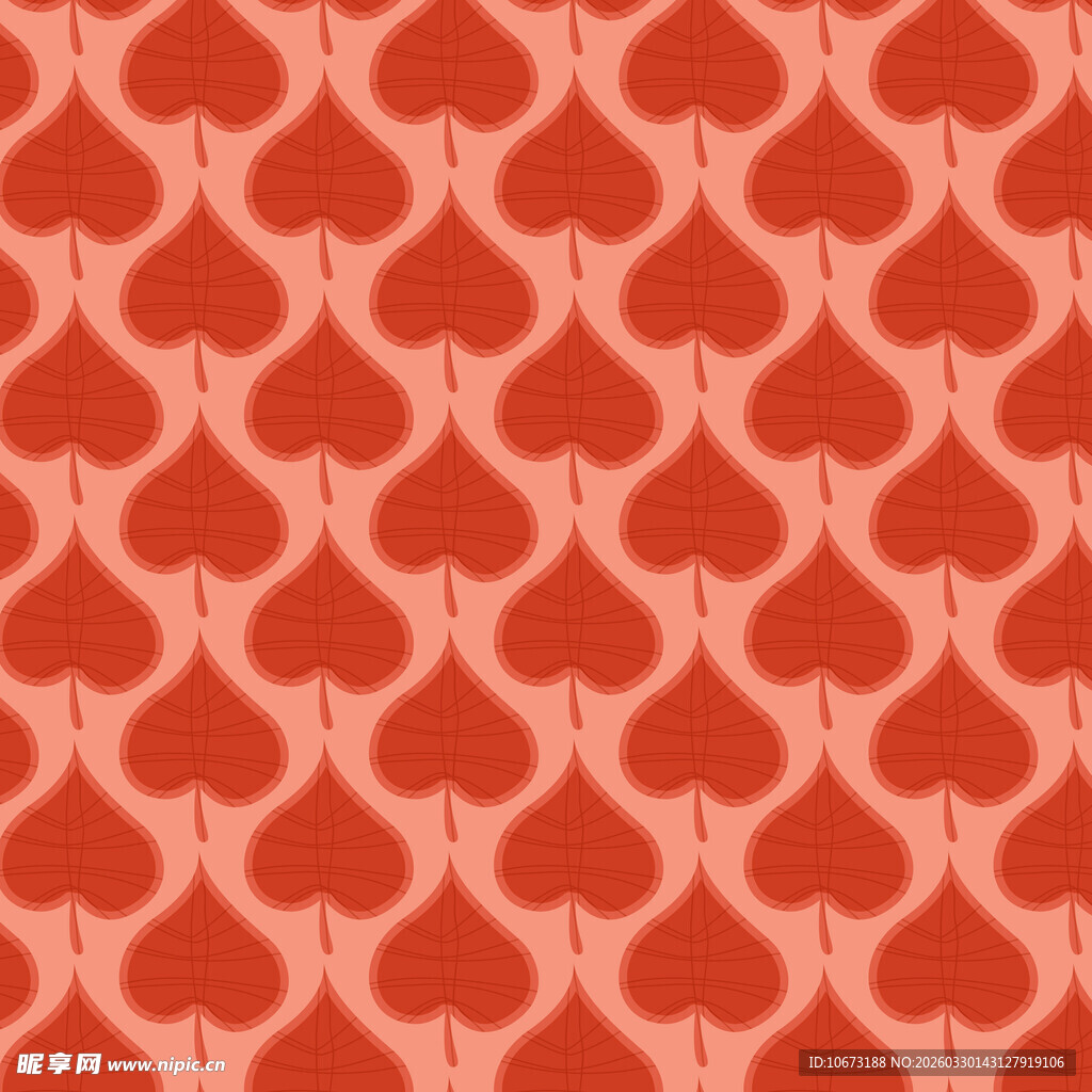 卡通叶子图案背景