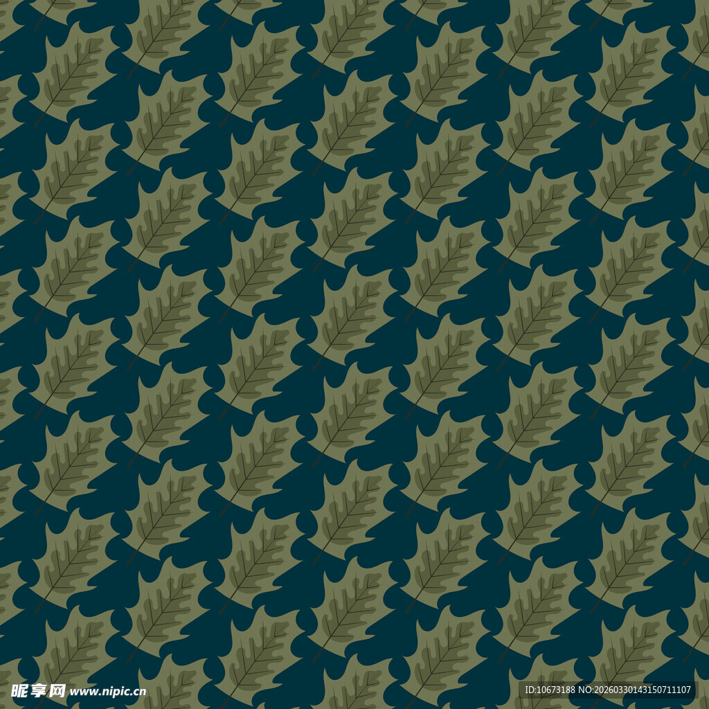 卡通叶子图案背景