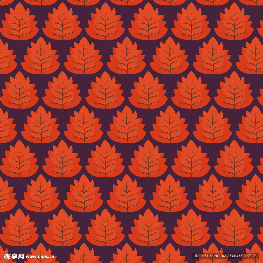 卡通叶子图案背景