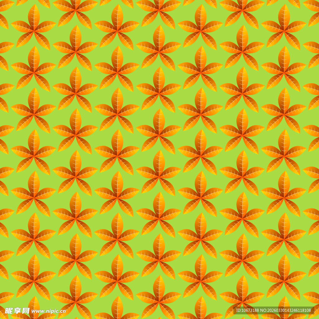 卡通叶子图案背景