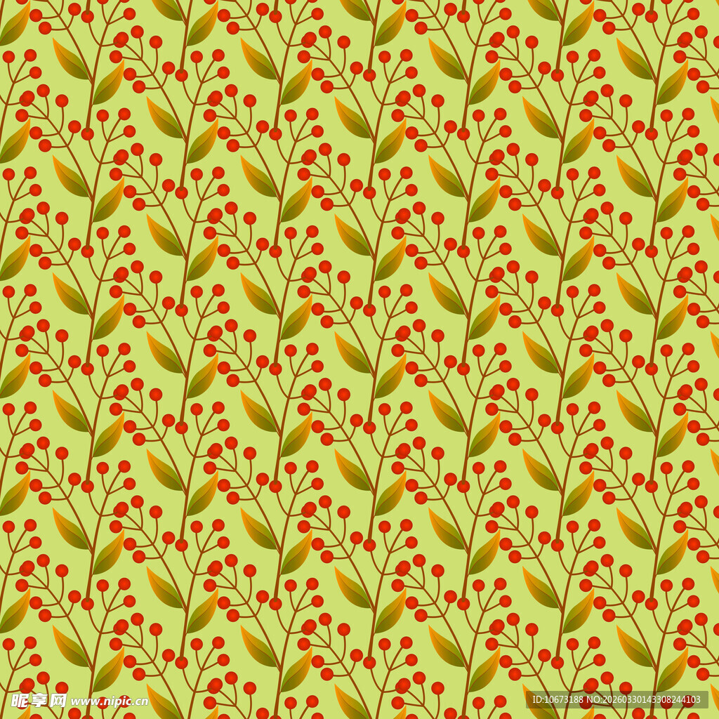 卡通叶子图案背景