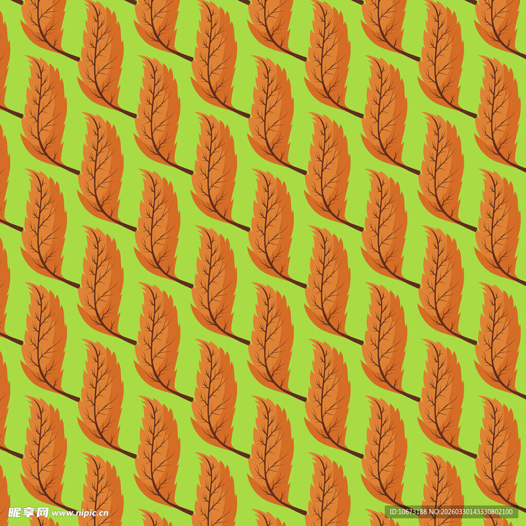 卡通叶子图案背景