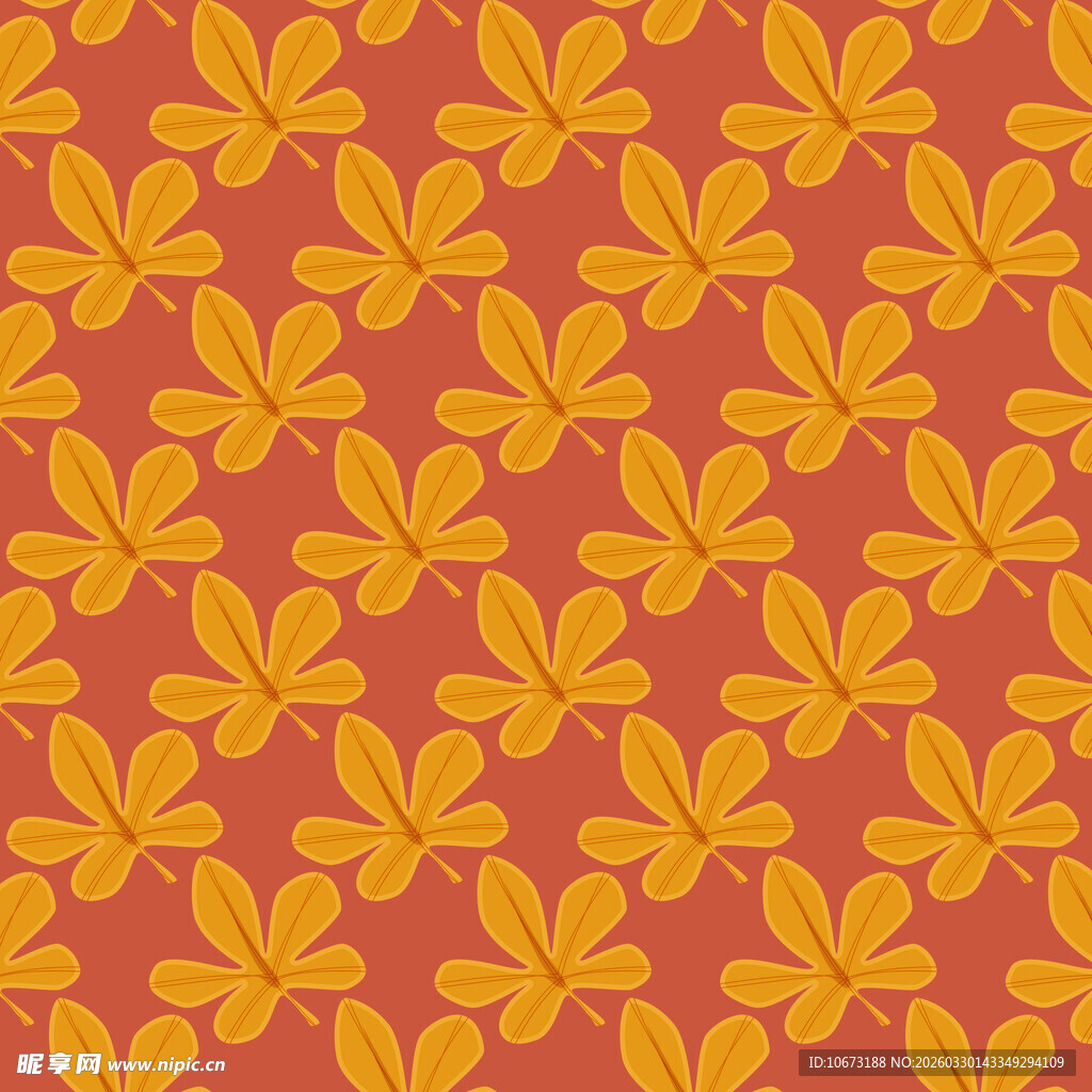 卡通叶子图案背景