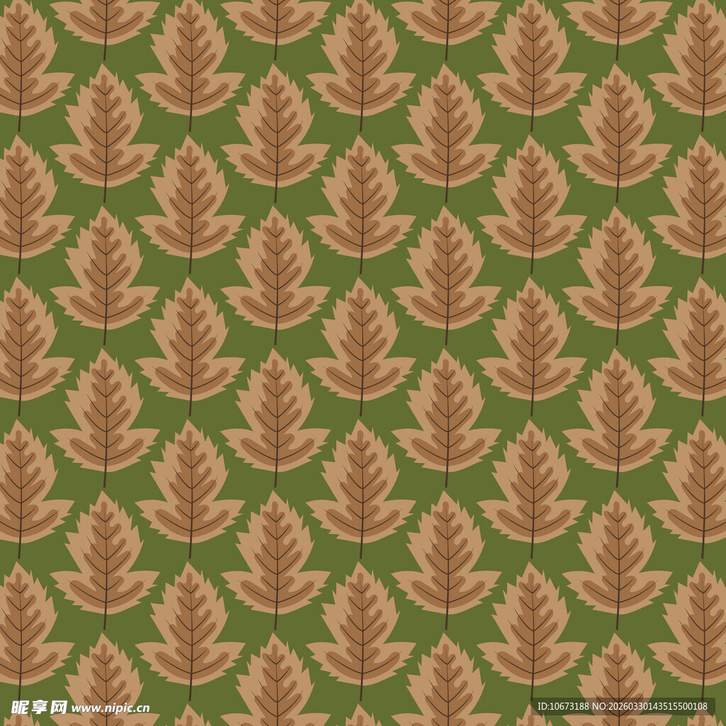 卡通叶子图案背景