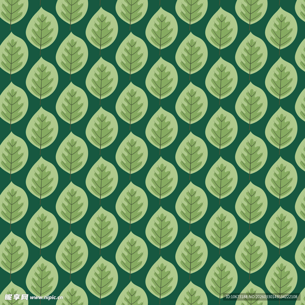 卡通叶子图案背景