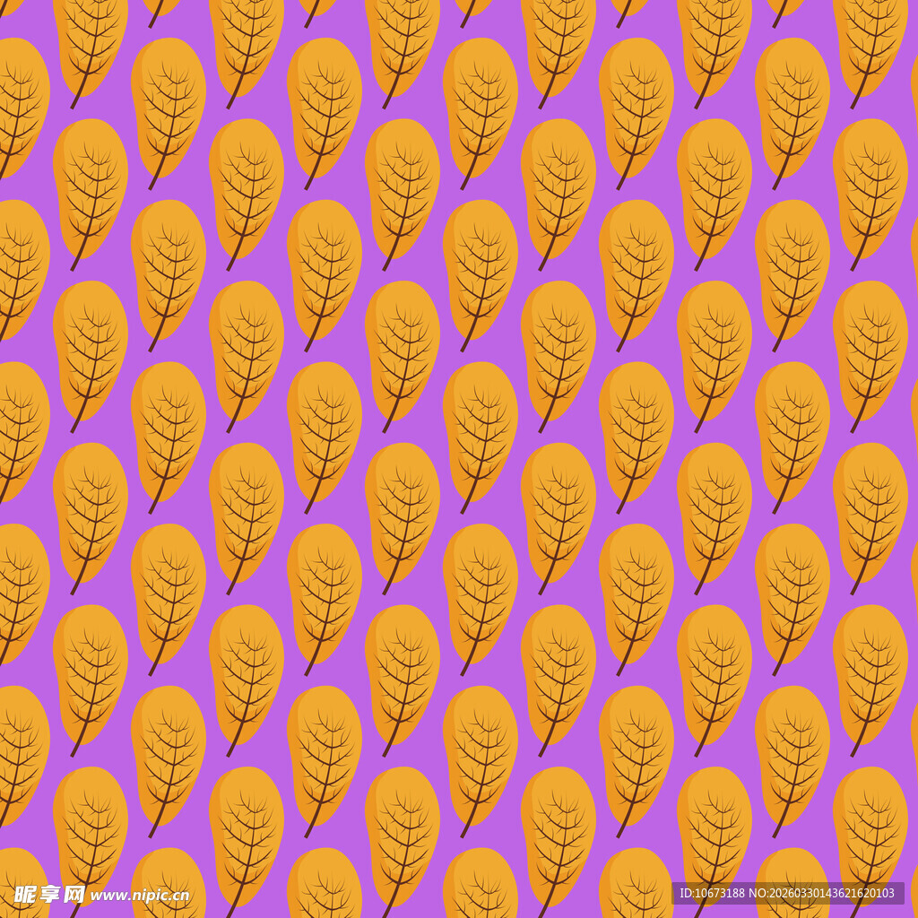 卡通叶子图案背景