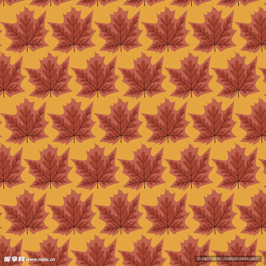 卡通叶子图案背景