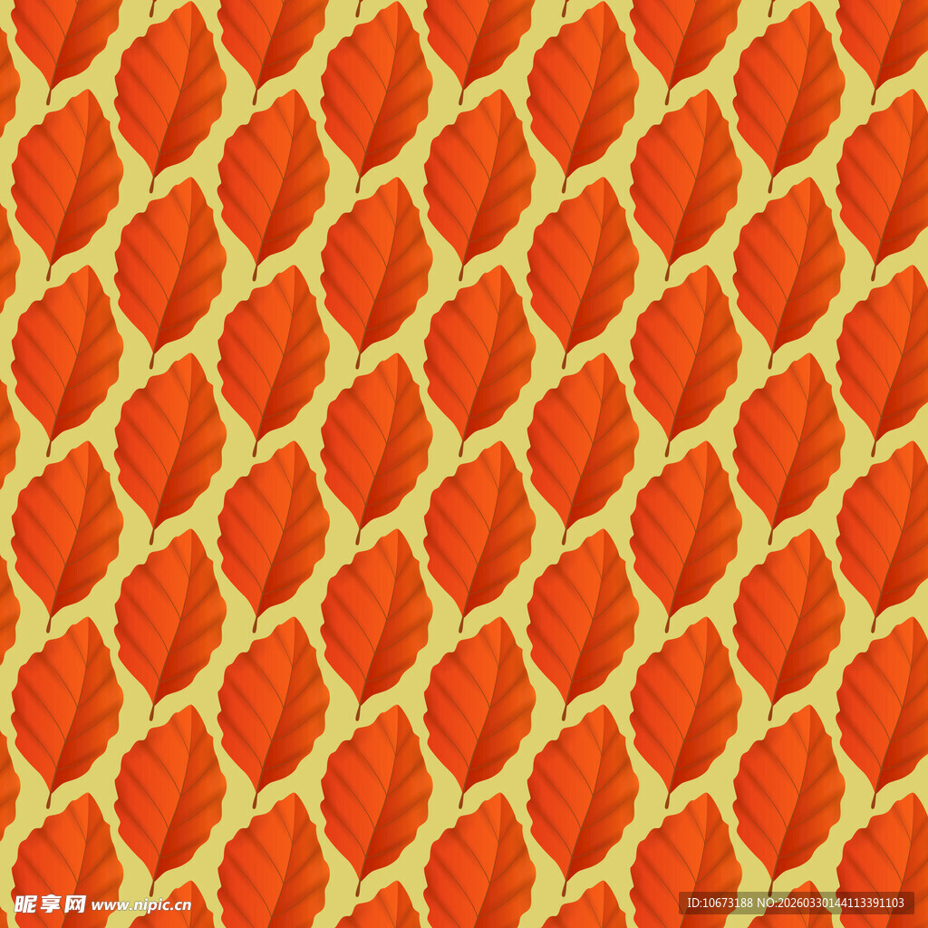 卡通叶子图案背景