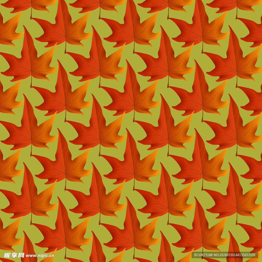 卡通叶子图案背景
