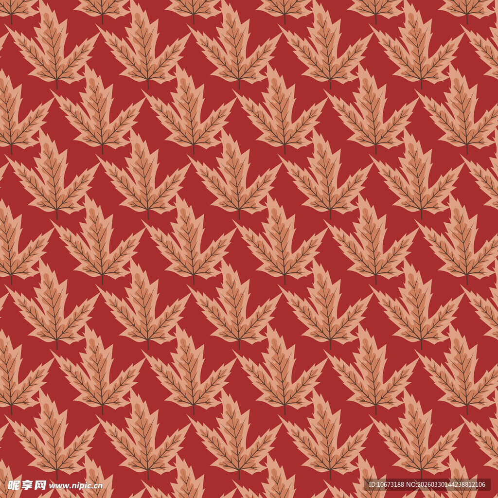 卡通叶子图案背景