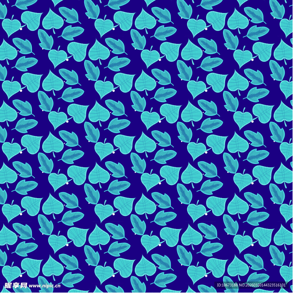 卡通叶子图案背景