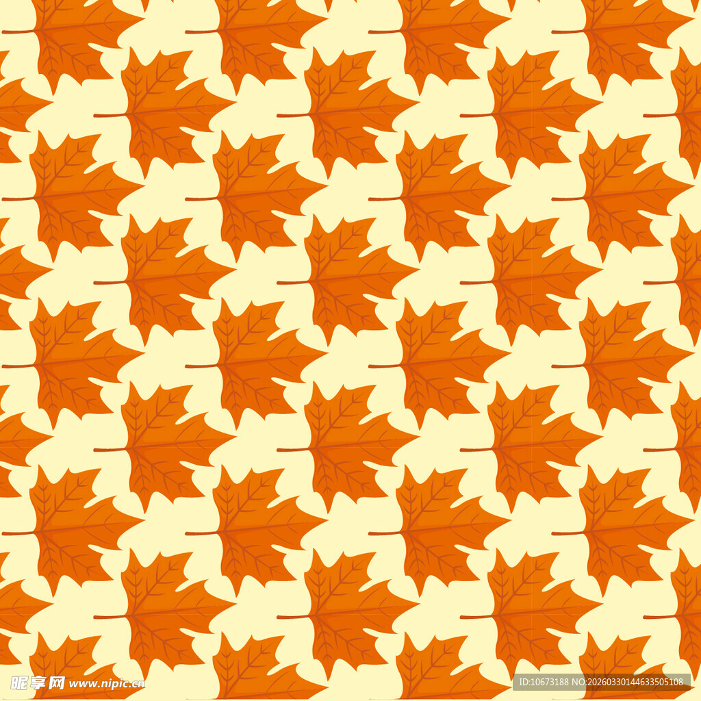 卡通叶子图案背景