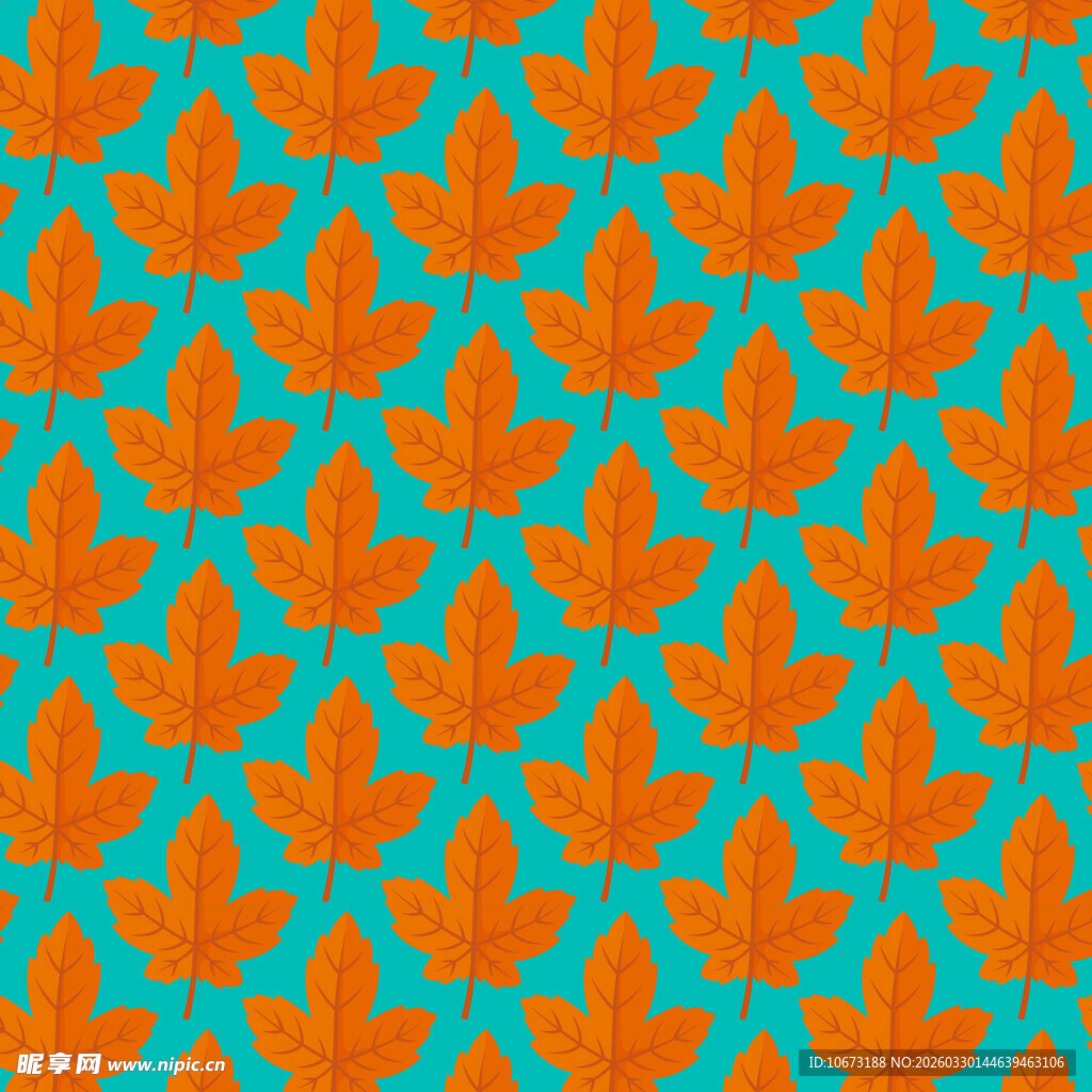 卡通叶子图案背景