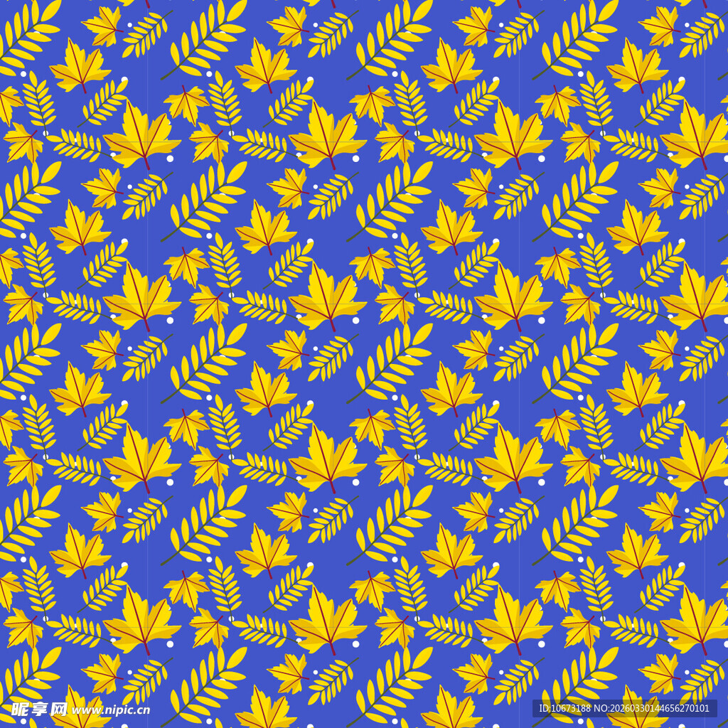 卡通叶子图案背景