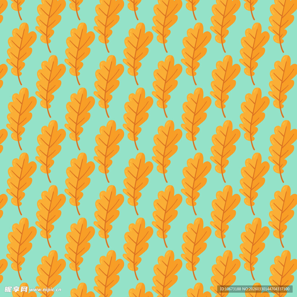 卡通叶子图案背景