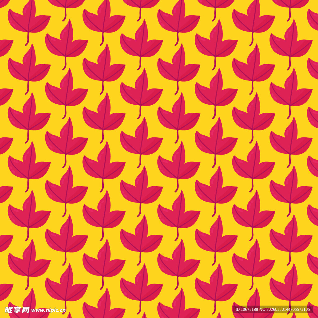 卡通叶子图案背景