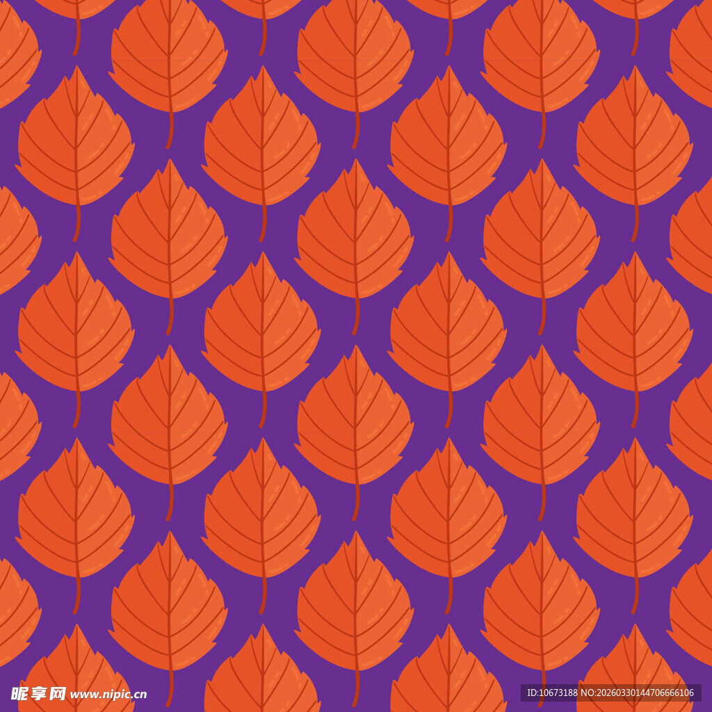 卡通叶子图案背景