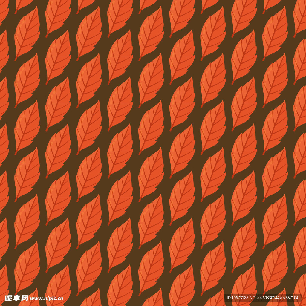 卡通叶子图案背景