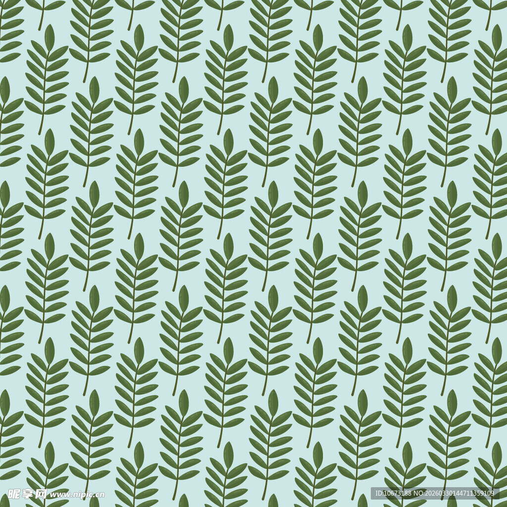 卡通叶子图案背景