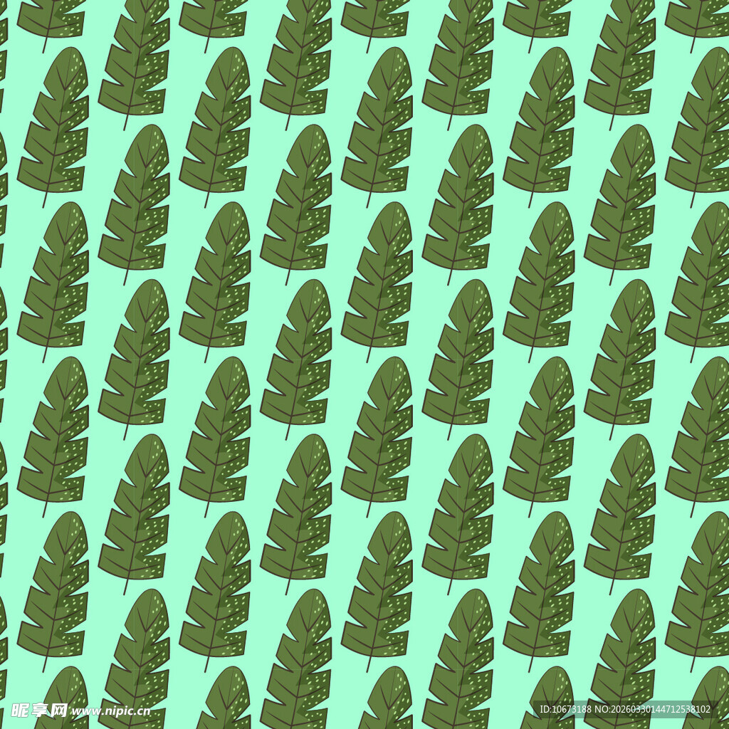 卡通叶子图案背景