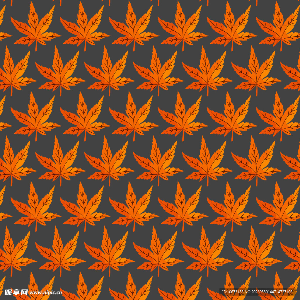 卡通叶子图案背景