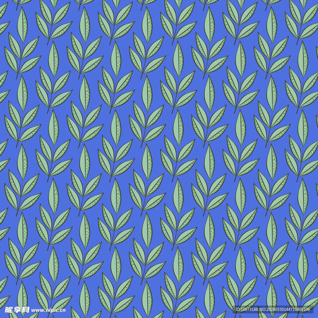 卡通叶子图案背景