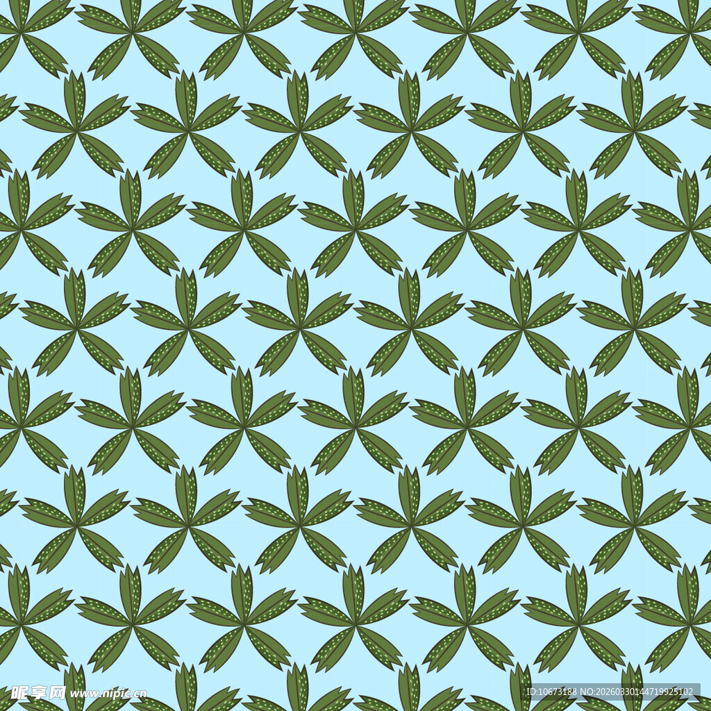 卡通叶子图案背景