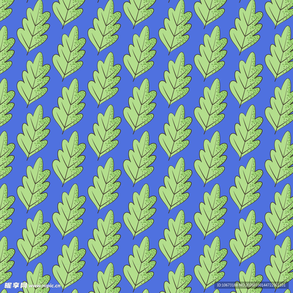 卡通叶子图案背景
