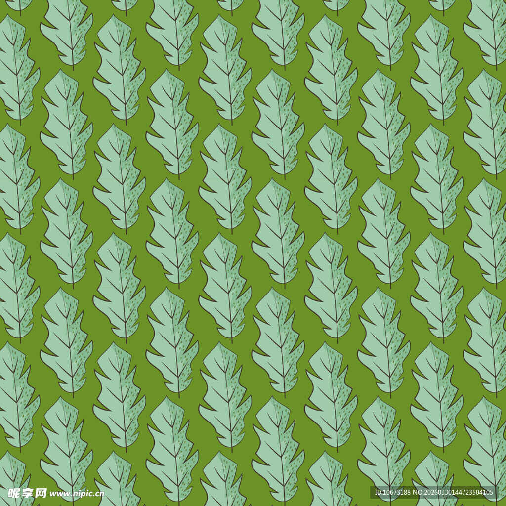 卡通叶子图案背景