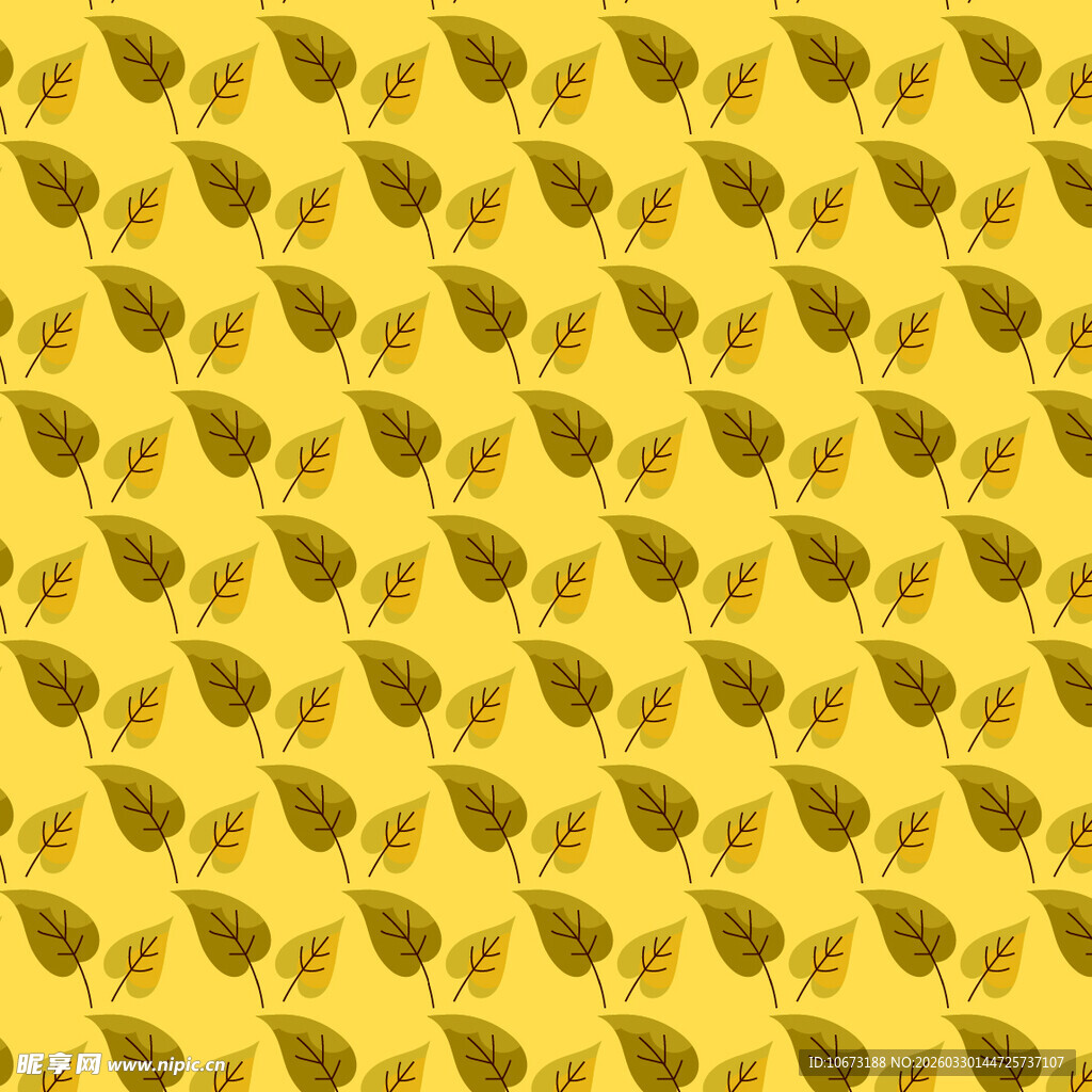 卡通叶子图案背景