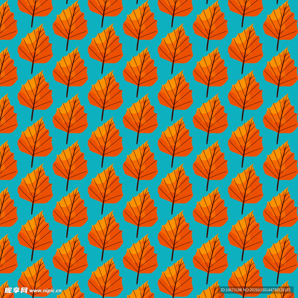 卡通叶子图案背景