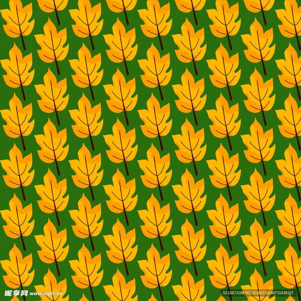 卡通叶子图案背景