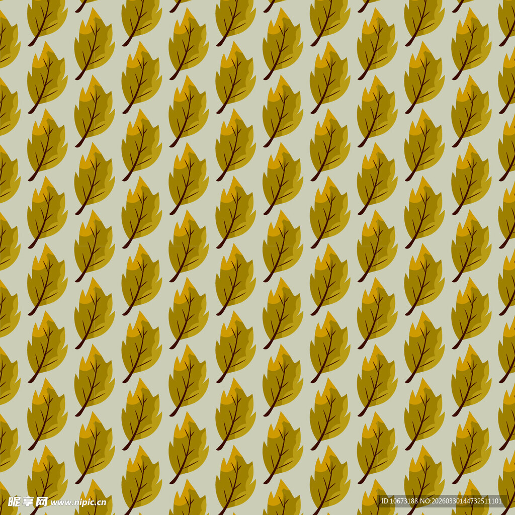 卡通叶子图案背景