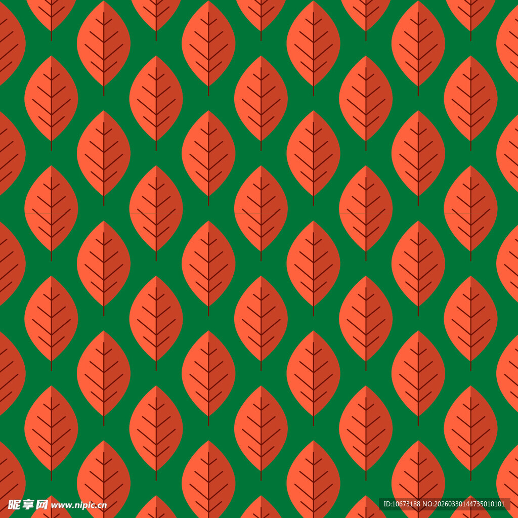 卡通叶子图案背景