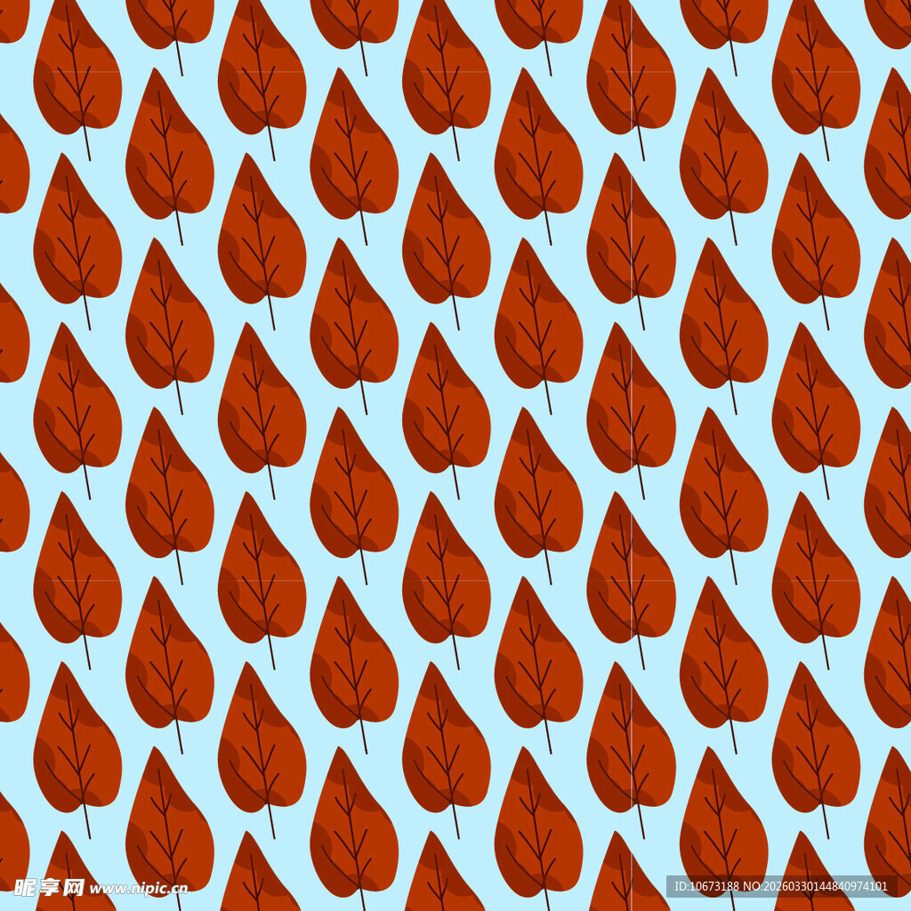 卡通叶子图案背景