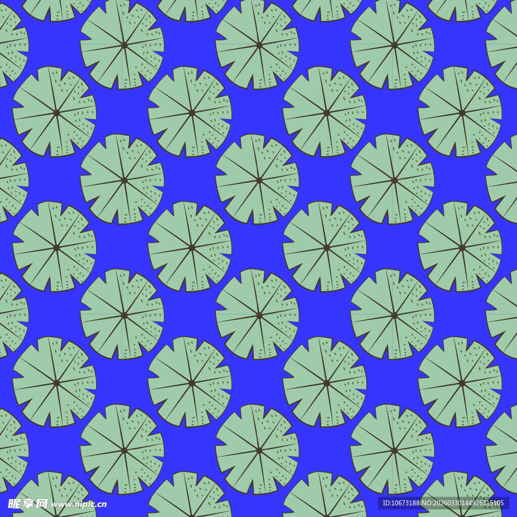 卡通叶子图案背景