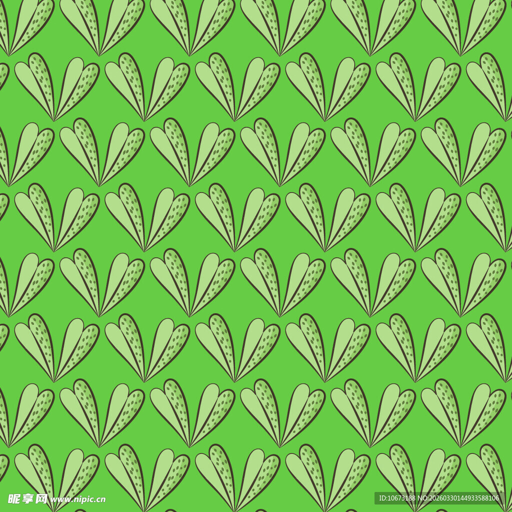 卡通叶子图案背景