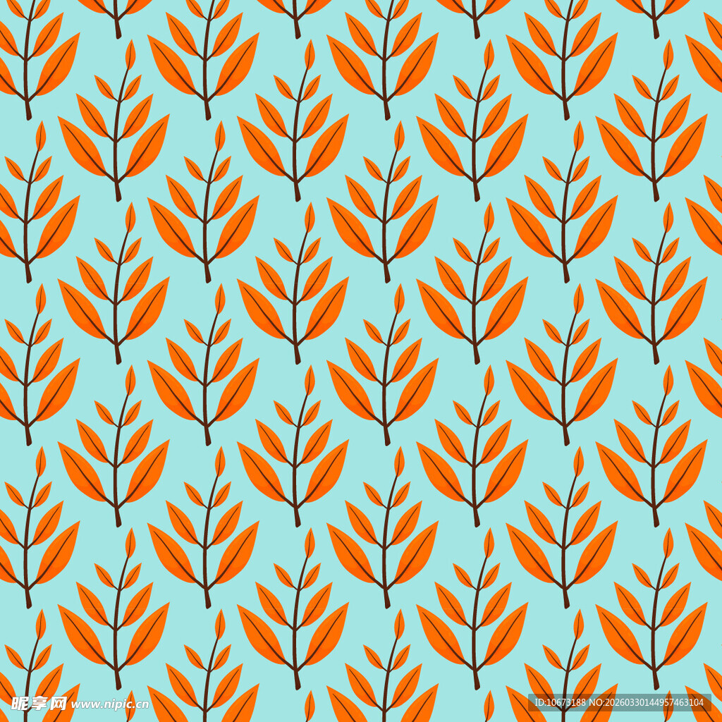 树叶图案背景
